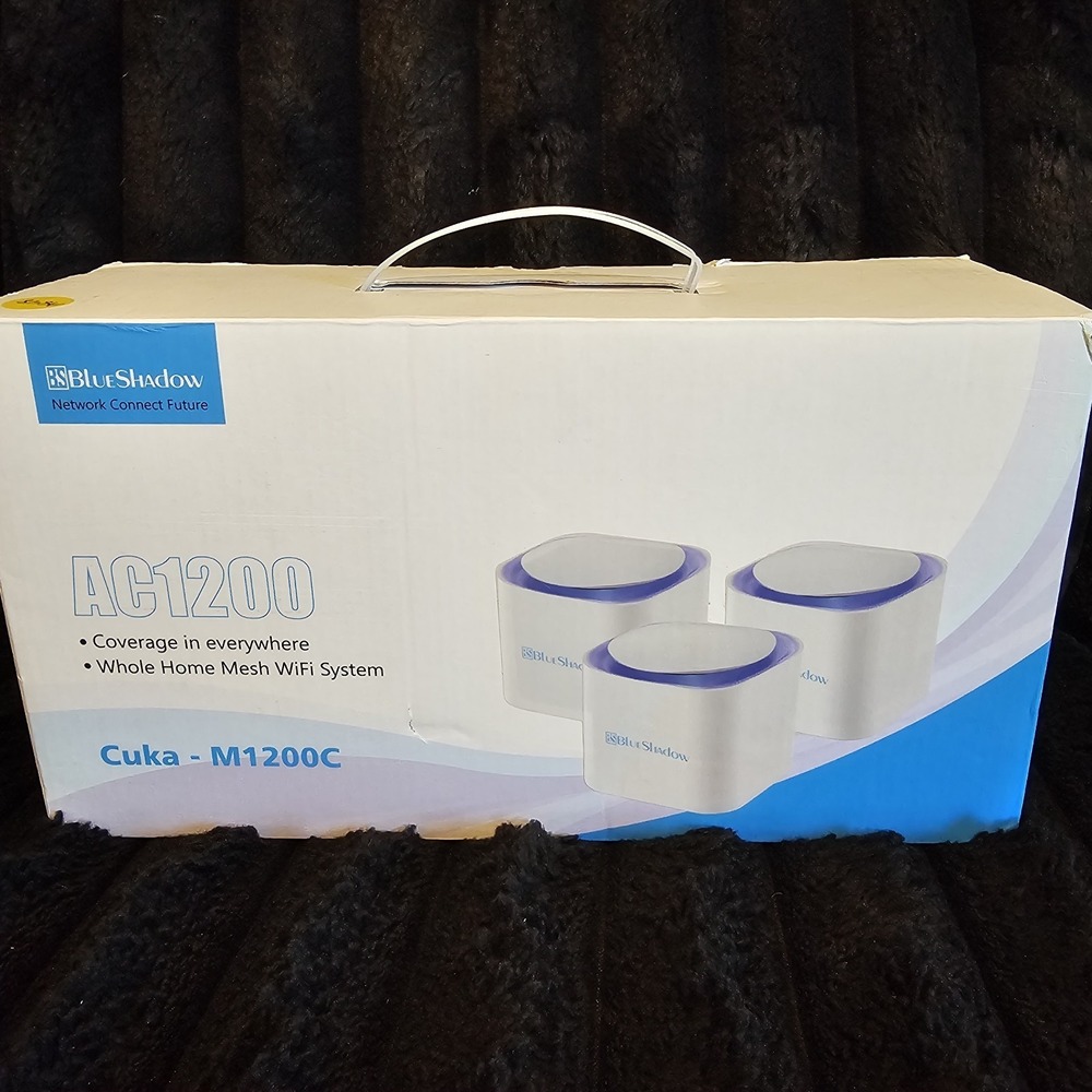 BlueShadow Mesh Router AC-1200 Cuka-M1200C Dual-Band Whole Home Wi-Fi System
